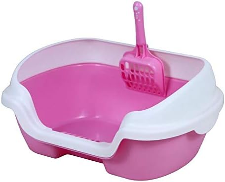 Kang-L Pet Dog Cat Treinamento de vaso sanitário Bedpan Auto-limpeza caixa de areia Anti Splash Puppy Home Plástico Sandbox Cat Treinando