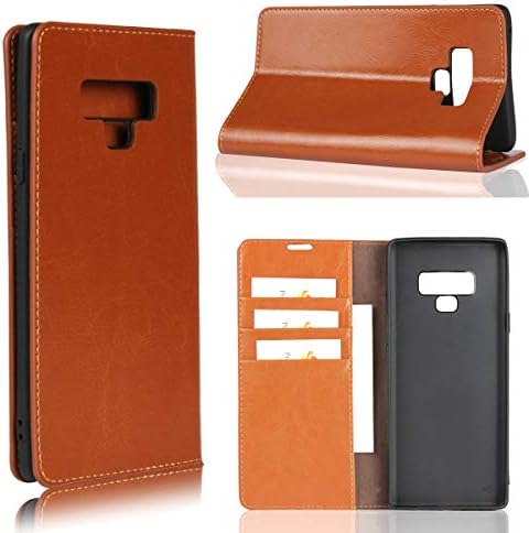ICOvercase for Samsung Galaxy Note 9 Caixa de carteira com slots de cartão, Premium Leather Kickstand Flip Folio Case Caso para