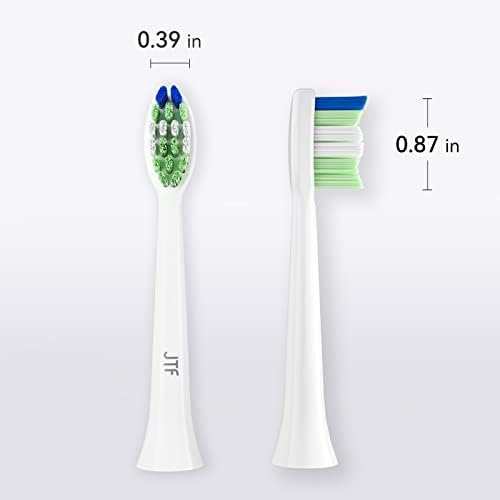 JTF Sonic Smart Toothbrush Brush Genuine Stain Heads, 3 pacote, branco, P200
