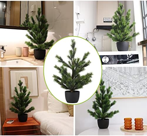 Árvore de Natal 2 pés, mini árvore de natal, árvore de Natal verde ， árvore de Natal ， Table Tree ， Mesa de jantar de quarto ao ar livre Natal de Natal