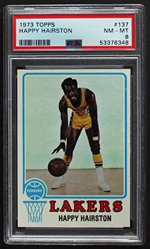 1973 Topps # 137 Happy Hairston Los Angeles Lakers PSA PSA 8,00 Lakers NYU