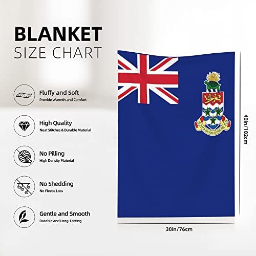 QG ZZX Bandeira do cobertor de bebê das Ilhas Cayman para meninos, cobertor de carrinho de carrinho de berço