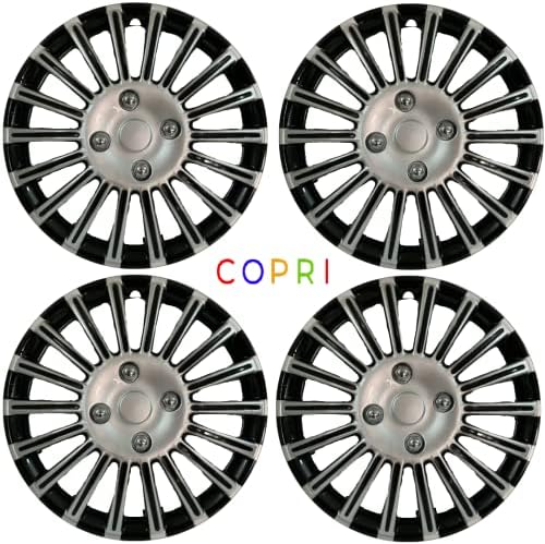 Conjunto de copri de tampa de 4 rodas de 4 polegadas de 14 polegadas Black Hubcap