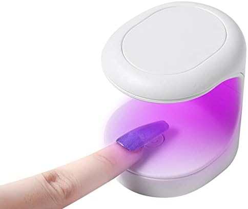 Lâmpada de unha de mini gel Soochat, lâmpada de unha LED UV 180 ° Design de abertura do unhas USB Lâmpada de unha portátil LED curando