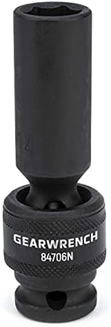 Gearwrench 1/2 Drive Deep Universal Impact Métrico Socket 14mm, 6 pontos - 84706n