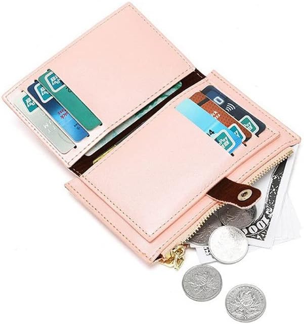 CCBUY Women Wallet Burse Short Feminino 15 bits + 2 Caso de cartão de crédito da carteira de carteira grande de cartas de posição