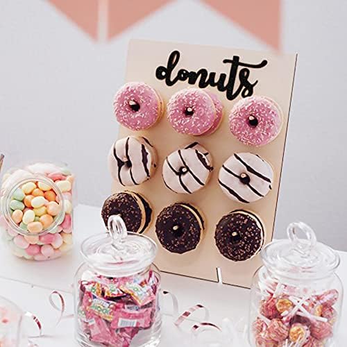 Wood Donut Display Board Donut Wall Display Stand Stand Wooden Donut Holder Donuts Stands Sweet Sobessert Candy Display CARR