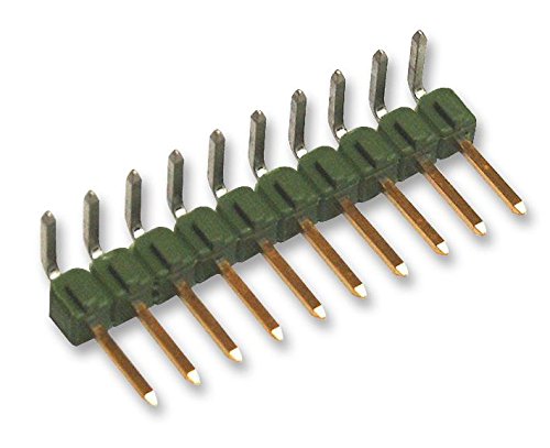 AMP-conector de fio de conectividade TE, série AMPMODU MOD II, através do orifício, cabeçalho, 100, 2,54 mm ROHS Compiliante: