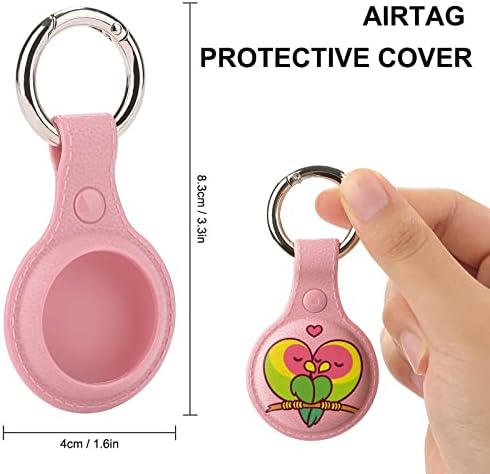 Papagouts Caso de proteção cardíaca para ar Airtags com os principais acessórios do suporte da capa do rastreador de anel de