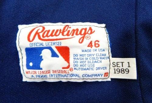 1989 Houston Astros #61 Game usou Jersey da Marinha Prática de rebatidas 46 DP22436 - Jerseys MLB usada para o jogo