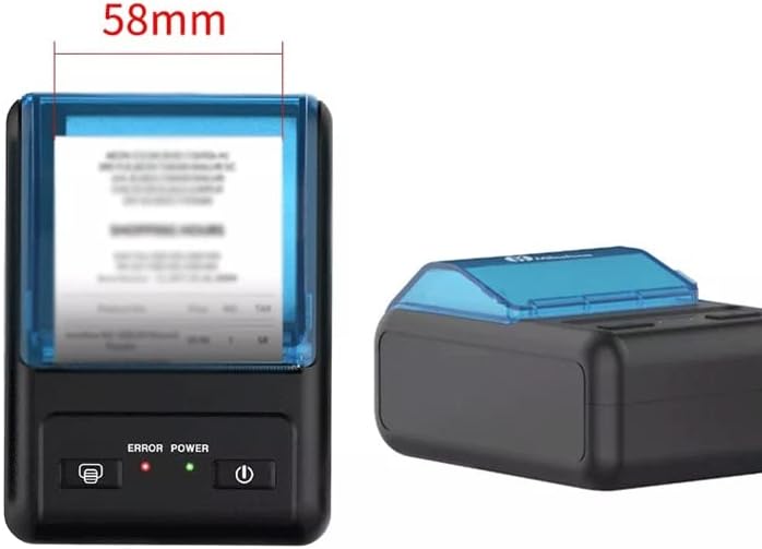 N/A Mini Impressão térmica Printina de recebimento USB Compatível com a impressão de rótulo Android em papel.