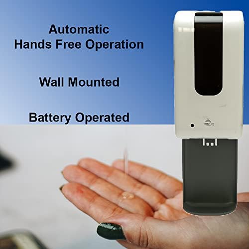 Produtos Safeworx | Gel reabastecido de bateria montado em parede sem toque ou desinfetante para manuserador de manuseio com