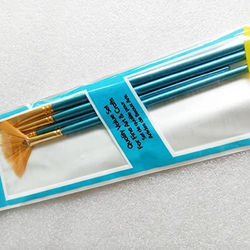 4pcs barra azul nylon pincel pincel conjunto de pincel pontudo artista gouache watercolor acrílico pintura de suprimentos