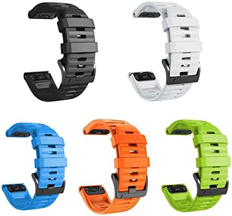 IOTUP 5pcs 26 mm Strapa de banda de relógios rápida de 22mm para Garmin Fenix ​​7 7x 7s 6x Pro Watch EasyFit Wrist Strap para