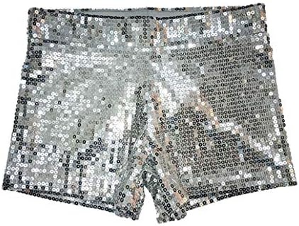 Boermee feminino glitter shorts shorts sexy colorido dança jazz shorts de bling shorts