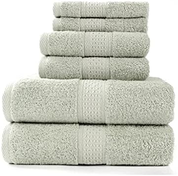 Conjunto de toalhas de banho CZDYUF, 2 toalhas de banho grandes, 2 toalhas de mão, 2 toalhas de algodão macio de algodão macio