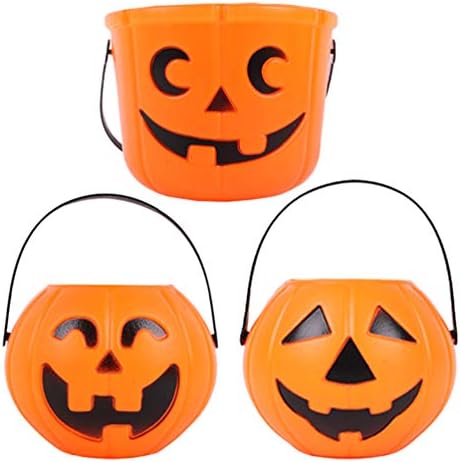 StoBok Halloween Bucket 3pcs Halloween. Truque-or- tratar baldes de baldes de doces mini detentores de doces de abóbora contêiner