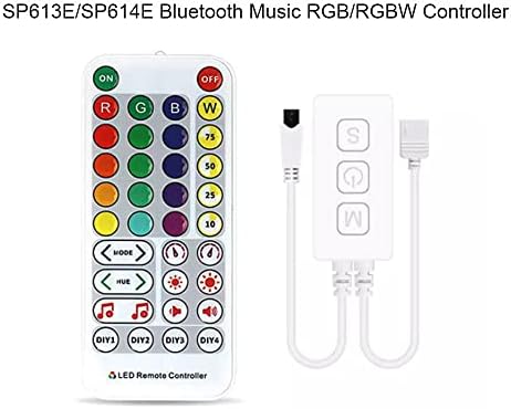 TOPXCDZ Controlador LED SP611E Bluetooth Music App para WS2811 WS2812 Faixa de luz LED endereças