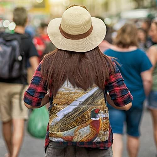 VBFOFBV LAPTOP CASual leve para homens e mulheres, pintando a neve de inverno de pássaros