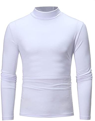 Camisetas simuladas do xxbr masculino, 2022 algodão elástico de primavera com cor de gola alta de cor sólida de algodão sólido