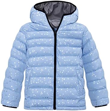 Wantdo Girl's Packable Lightweight Winter Coat Capuzes Puffer Jacket Jaqueta de inverno acolchoada Casa de inverno quente