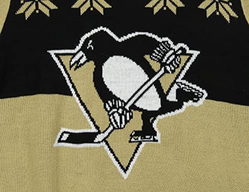 Sweater de malha de colheita de férias da equipe de juventude da NHL para meninos da NHL