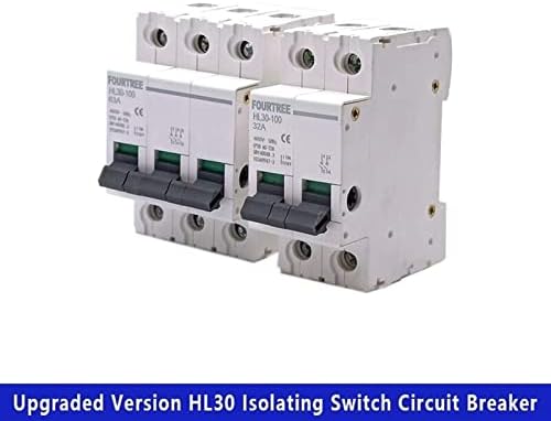 Zaahh 1pcs switch principal hl30 isolador disjuntor função doméstica Função desconectadora isolador 2p 32a 63a 100a