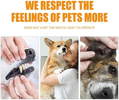 Limpos dentários para animais de estimação, dentes de cachorro limpando berços de dedos, 50 lenços orais para cães e gatos - otimizar