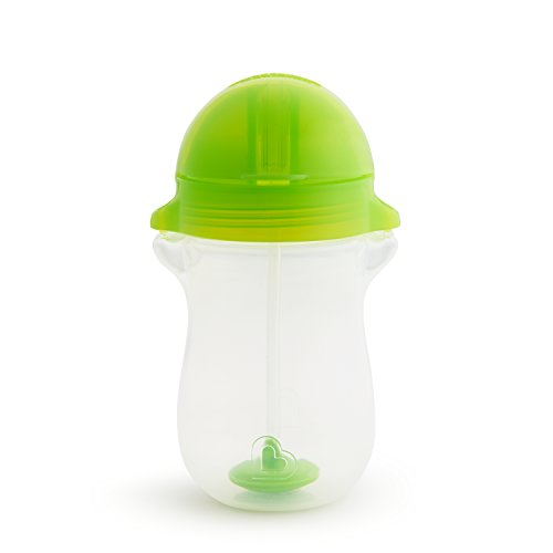 Munchkin® qualquer copa de palha de criança com peso de ângulo ™ com tampa de click Lock ™, 10 onças, 2 pacote, azul/verde