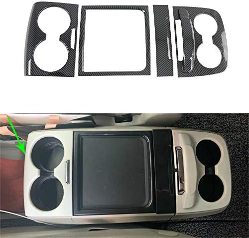 Objeto de tampa do copo Obl para Toyota Sienna 2015-2019 Acessórios para interiores de carro-imitação de fibra de carbono.