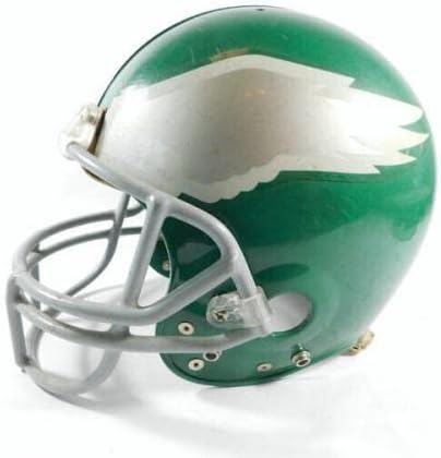 Kovels Game usou o capacete de Riddell #49 - Capacetes usados ​​na NFL de Riddell, que não assinou.