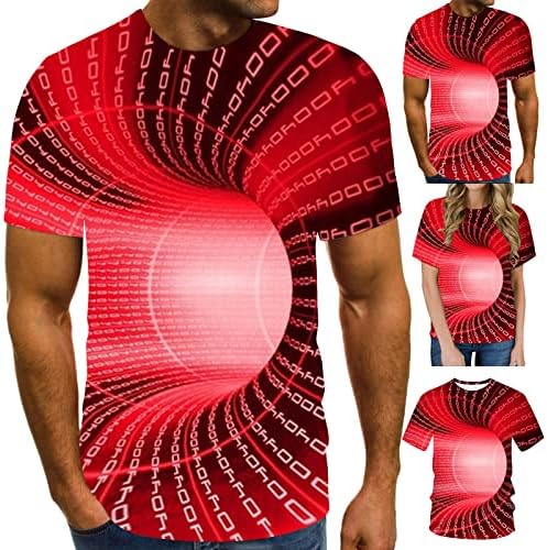 Camisa impressa em 3D para homens Tees gráficos de manga curta de verão Moda Cool Funny Tiz camisetas unissex Daily Trendy