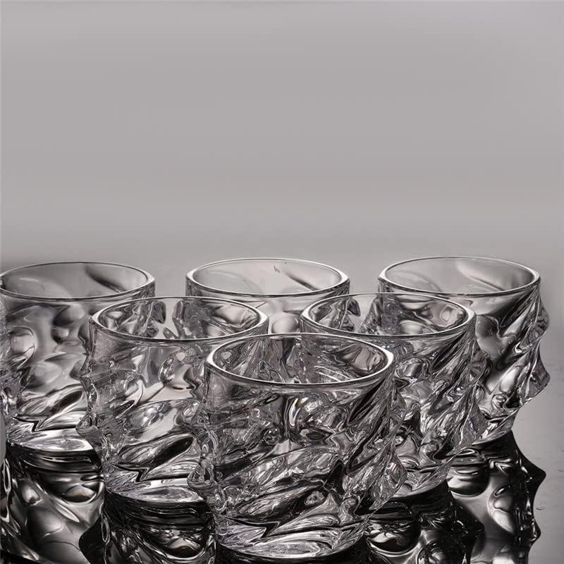 KJHD 1PCS Whiskey Glassy Copo de vidro de cristal de 10 onças de degustação de copos para beber irlandês de bourbon escocês