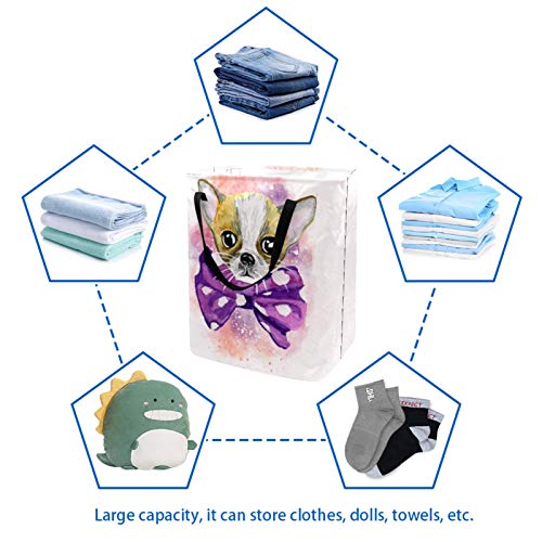 Grande cesta de lavanderia cesto de lavanderia com alças bolsa dobrável para roupas, lixo dobrável para o quarto de dormitório de roupas