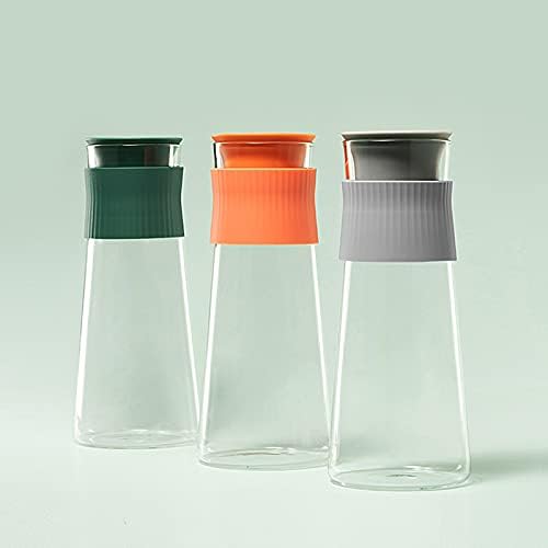 jarra de água de café jarro de vidro com anel de vedação de silicone doméstico de chaleira fria de chaleira multicolor com saída