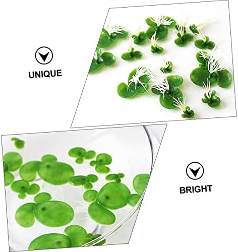 ABAODAM 54PCS Decoração de folhas Mini plantas artificiais Plantas de aquário artificial Decorações de plantas de folhagem