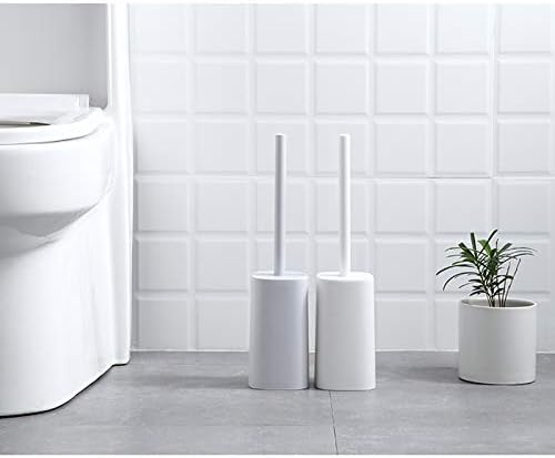 Escova de vaso sanitário guojm pincel simples de vaso sanitário com base e tampa de escova de vaso sanitário doméstico define uma