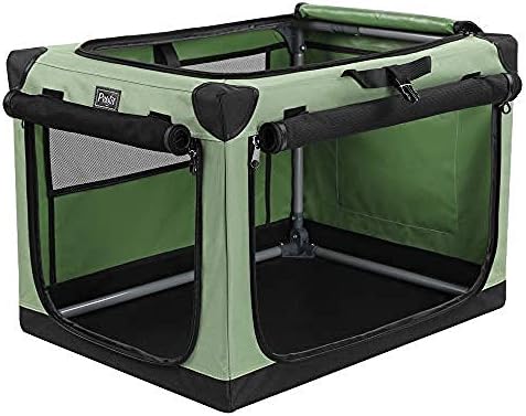 YJDT Viagem Pet Home Indoor e Outdoor Crate Para Green Green Dog Green 90cmx60cmx59cm-L: 90cm x 60cm x 59cm