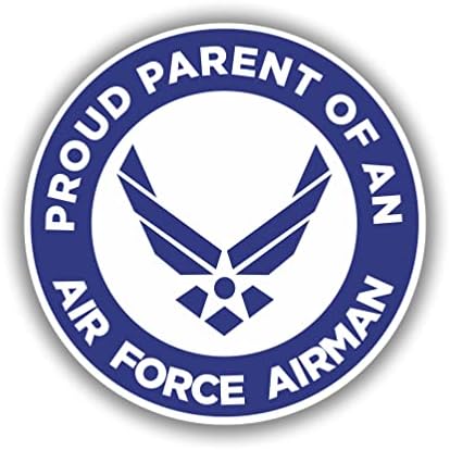 Adesivo orgulhoso pai de um decalque branco do aviador da Força Aérea Militar do Exército dos Estados Unidos para Caminhão de Caminhão Laptop Bumper Us Flag 4 em