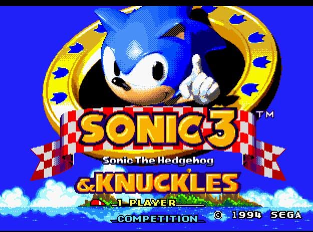Sonic e Knuckles & Sonic 3 Card de jogo MD de 16 bits para Sega Mega Drive para Genesis