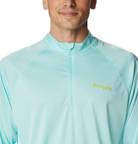 Terminal masculino Columbia Tackle Heather 1/4 ZIP