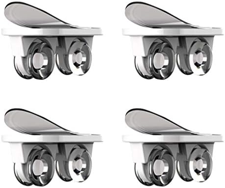 Wakauto Wheel Casters Rodas de rodízio auto -adesivo, 4pcs Necessores de giro não giratórios gastadores de auto -adesivo Self Wheels