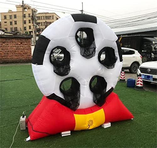 Vinfgoes 6,5 pés de altura de futebol inflável de futebol Dart Board Soccer Target Treinamento com Socner