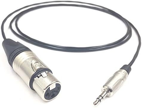 3 pés xlr fêmea a 3,5 mm Cabo de áudio profissional por conexão de cabo personalizada
