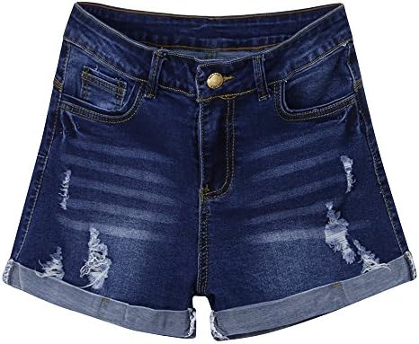 Shorts de jeans pretos de fvowoh para shorts femininos mini jeans de jeans baixos shorts de calça de jeans curtos