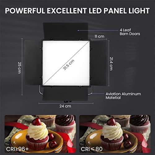ZCMEB Bi-Color RGB LED LED LUZES DE VÍDEO DE VÍDEO 3200-5600K Lâmpada de painel profissional para fotografia de estúdio fotografar vídeo