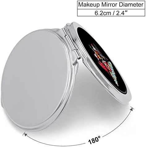 Coloque os braços de Trinidad e Tobago Compact Mirror Pocket Travel espelho de maquiagem Pequeno espelho portátil portátil dobrável