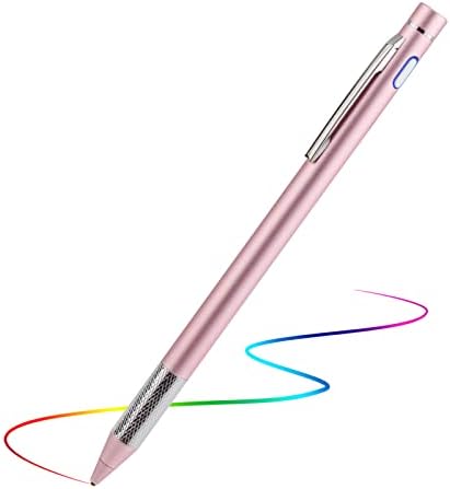 Lápis de caneta para iPhone 12/13/14 Pro Max Pen, Minilabo Touch Touchs caneta digital ativa com caneta estilista de ponta Ultra Fine de 1,5 mm para iPhone 12/13/14 desenho pro máximo e lápis de escrita, rosa