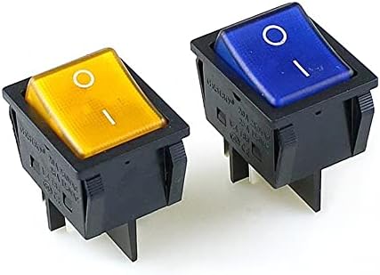 MGTCAR LUZ DE LED LED DE GRANDE CURSO MGTCAR DPST ON-OFF 4pin Snap no interruptor de balancim 20A/250V 25A/125V AC
