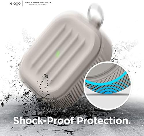 Caso de Armadura Elago, projetado para Apple AirPods Pro Case, Proteção de queda dura, resistente a choques, feita de